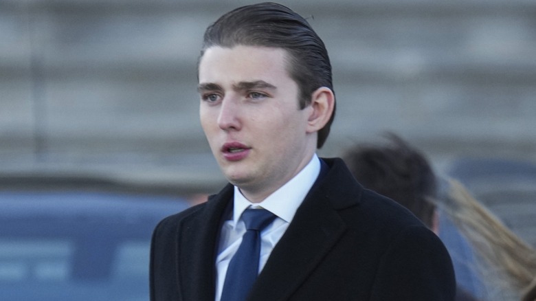 Barron Trump arrives at the White House for Donald Trumps inauguration in Washington, DC (2025)