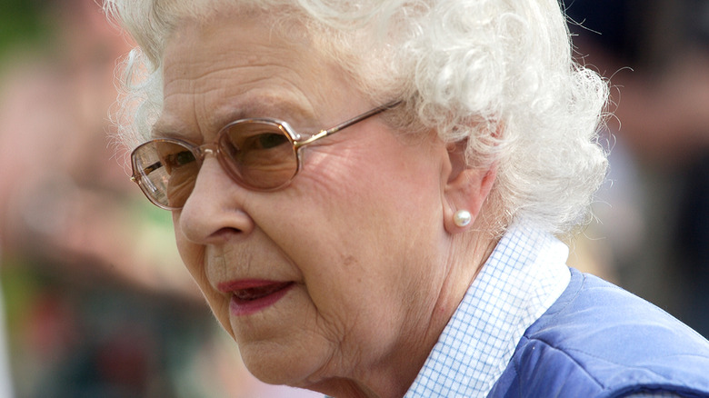 Queen Elizabeth wearing casual clothes