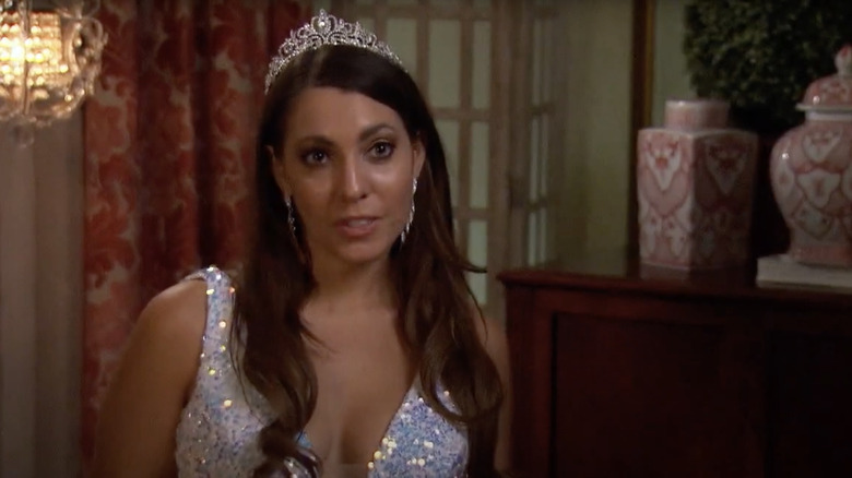Victoria Larson wearing a tiara