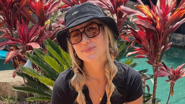 Jenni Knapmiller by the pool