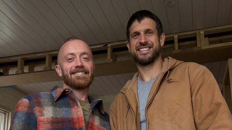 Keith Bynum and Evan Thomas posing for cameras