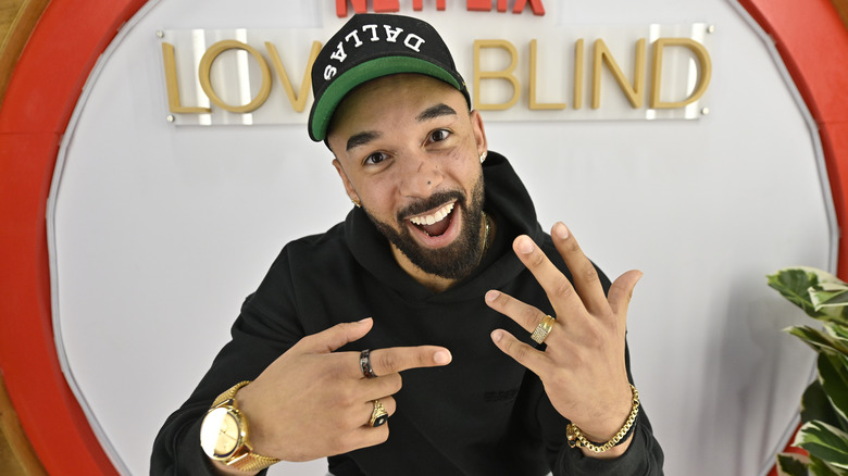 Bartise Bowden at the live reunion for "Love Is Blind"