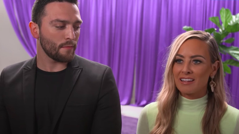 Mark Cuevas and Jessica Batten give an interview 