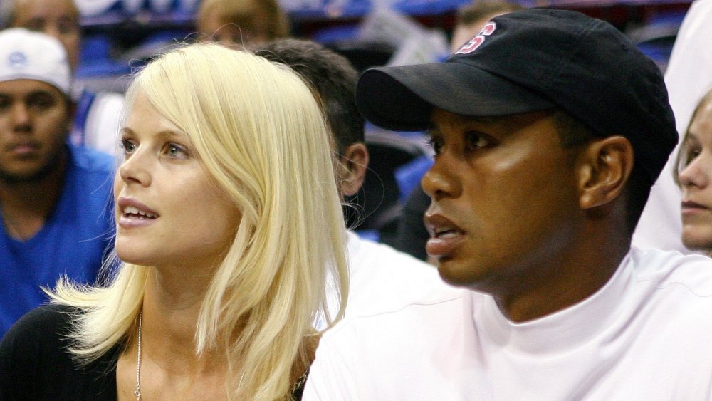 Elin Nordegren and Tiger Woods