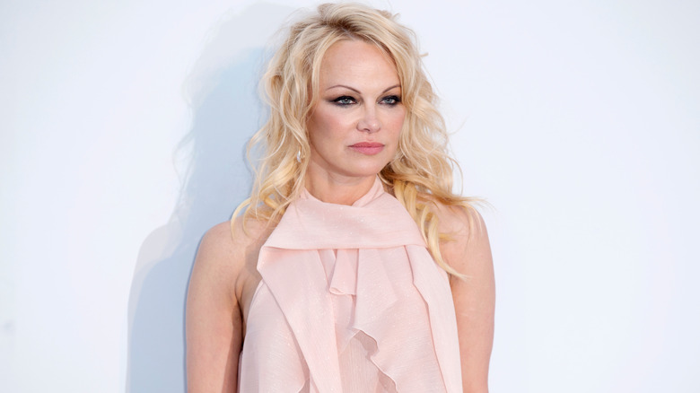 Pamela Anderson at the premiere of her 2023 Netfix doc