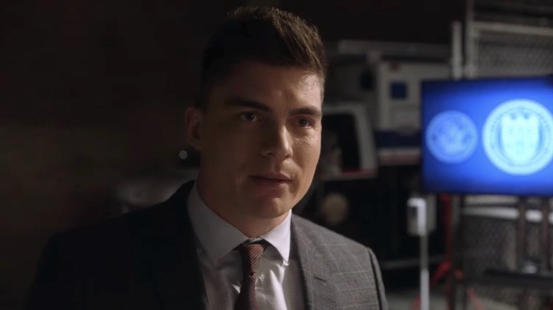 Zane Holtz filming NCIS