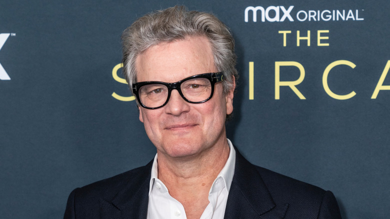 Colin Firth wearing glasses