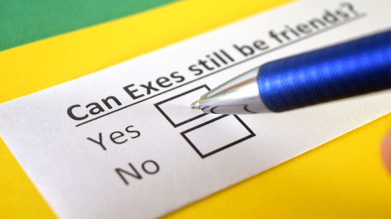 A person taking a survey