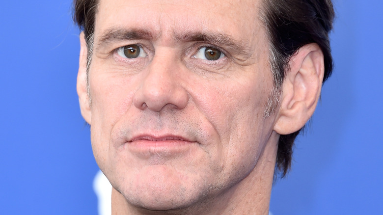 Jim Carrey with a serious expression