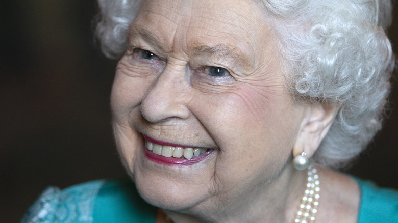 Queen Elizabeth smiling