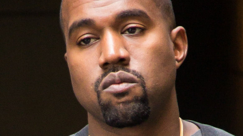 Kanye West staring
