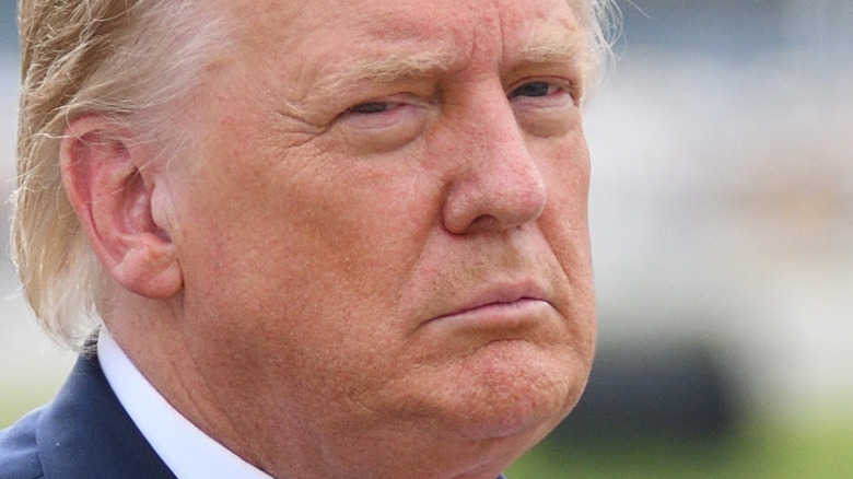 Donald Trump looking pensive