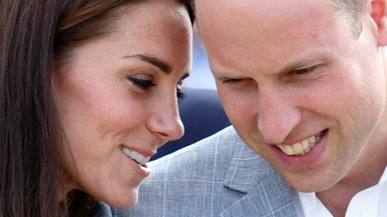 Kate Middleton Prince William whispering