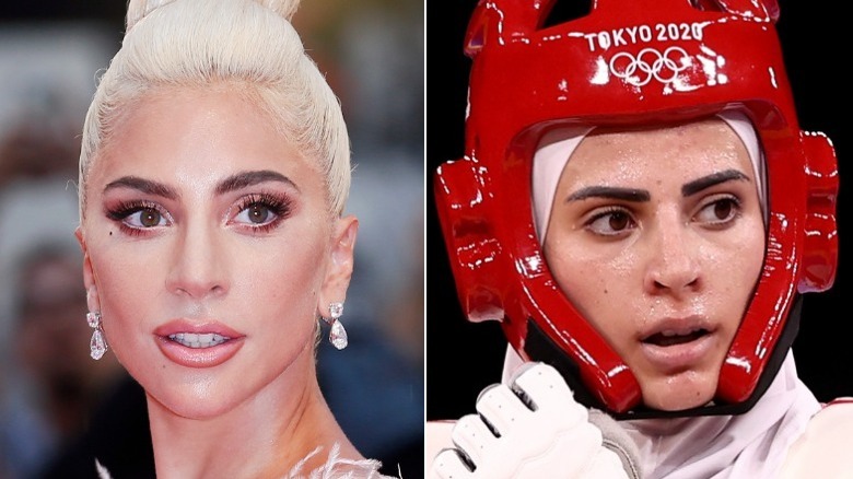 Lady Gaga and Julyana Al-Sadeq side-by-side