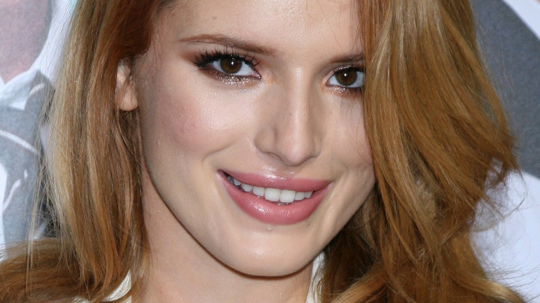 Bella Thorne smiling at camera