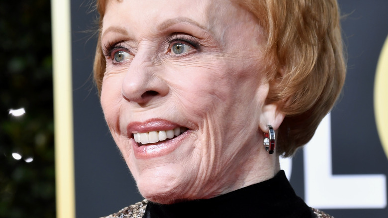 Carol Burnett wearing hoop earrings