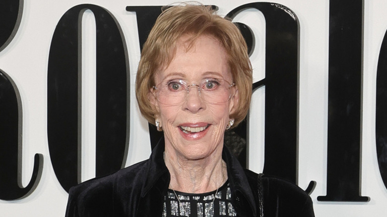 Carol Burnett wearing hoop earrings