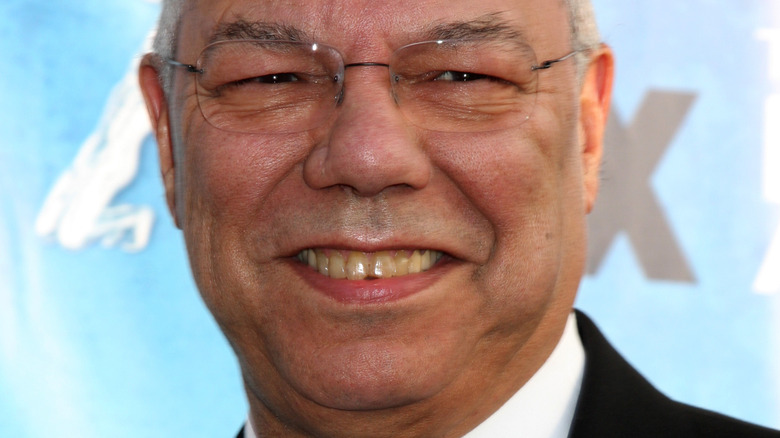 Former Secretary of State Colin Powell smiling at the NAACP Awards 2011
