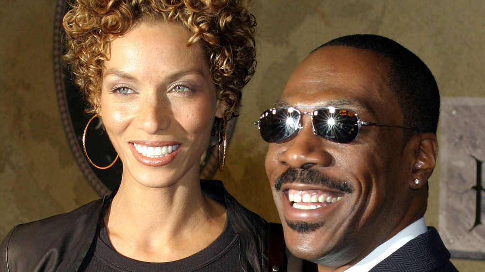 Eddie Murphy and ex-wife Nicole Mitchell at 'The Haunted Mansion' premiere in 2003
