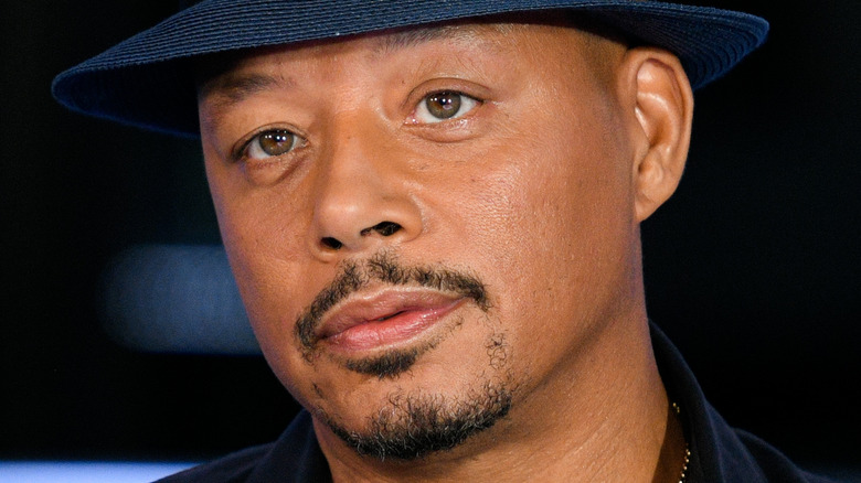 Terrence Howard during a TV interview