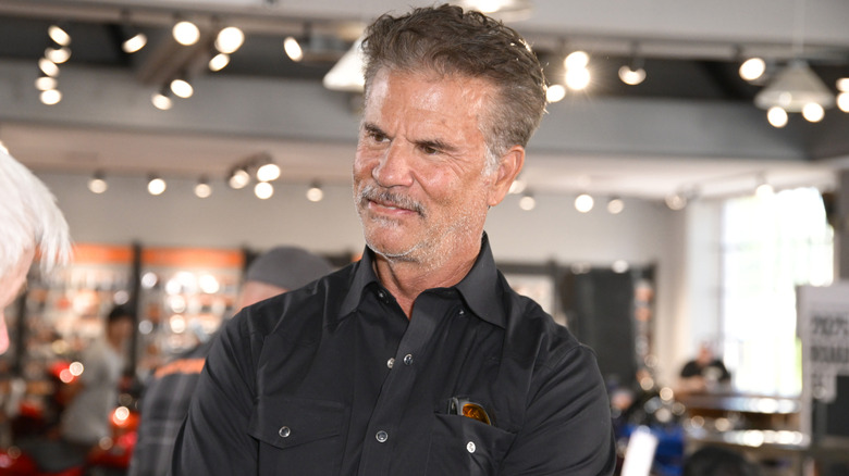 Lorenzo Lamas at a Harley Davidson event.