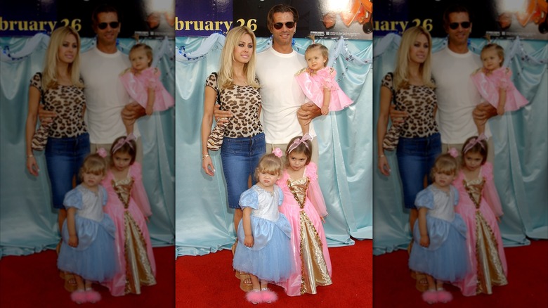 Lorenzo Lamas and Shauna Sand with their daughters.