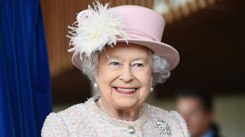 Queen Elizabeth II smiling