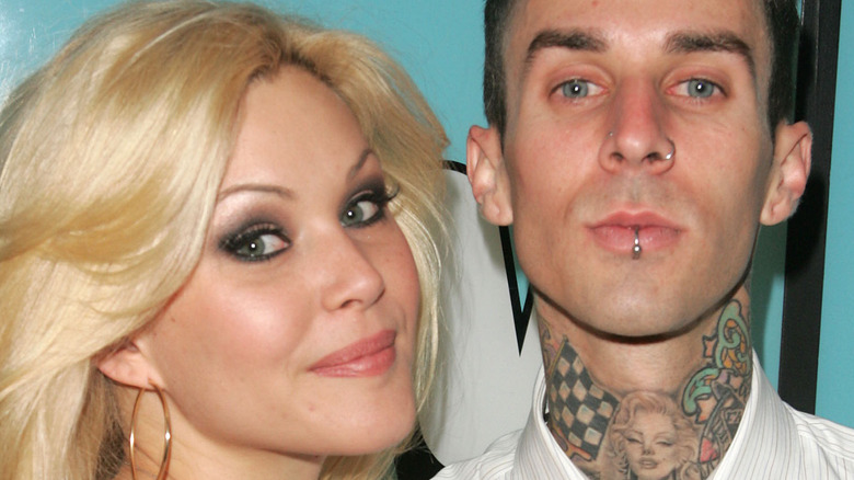 Shanna Moakler and Travis Barker make an appearance on MTV's Total Request Live