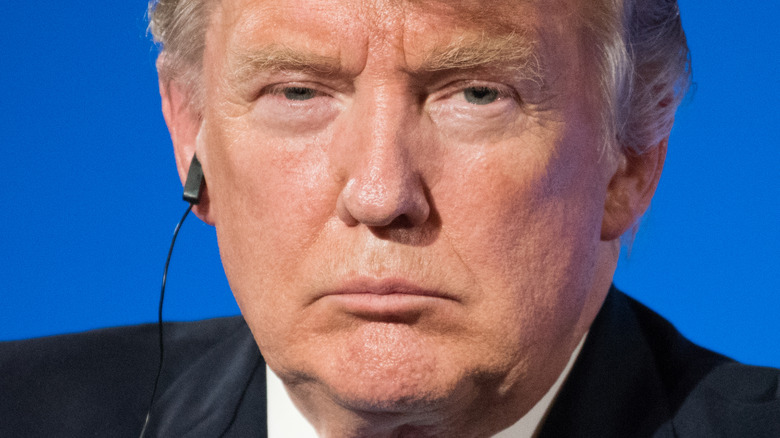 Donald Trump looking upset