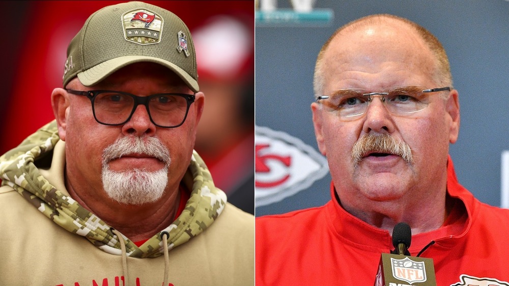 Bruce Arians looking serious; Andy Reid speaks 