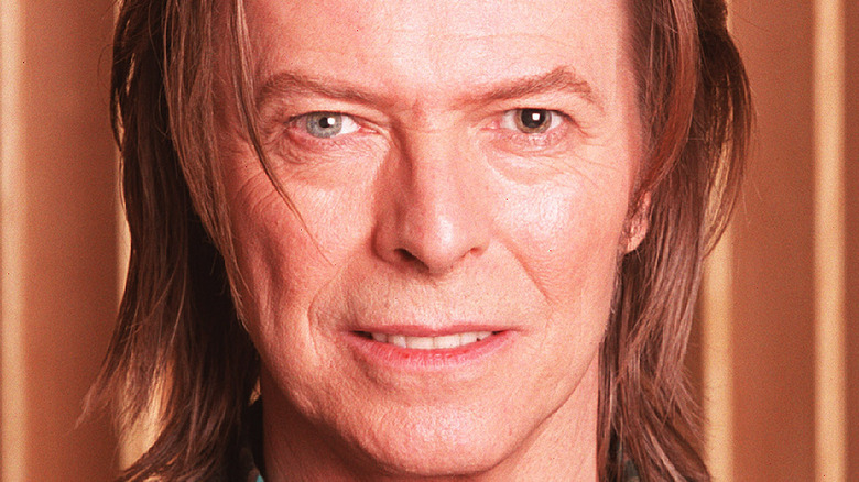 David Bowie smiles