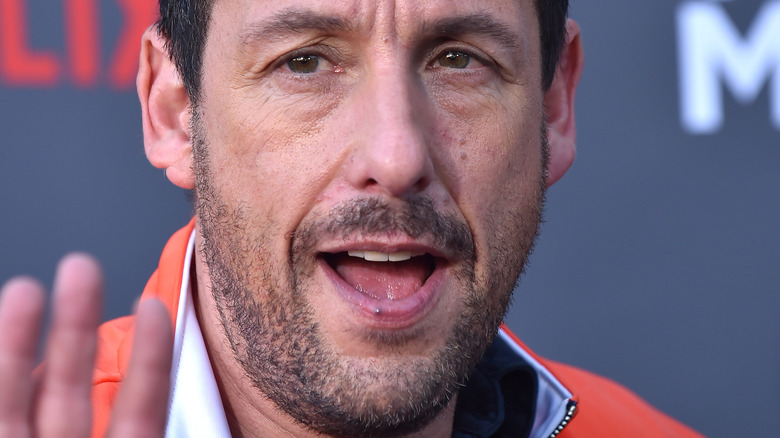 Adam Sandler mouth open