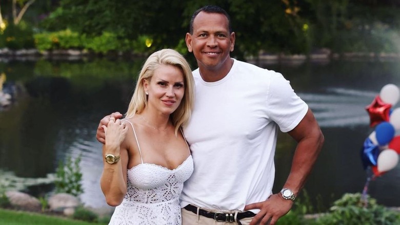 Jaclyn Cordeiro and Alex Rodriguez posing