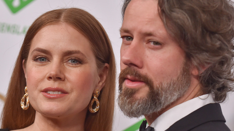 Darren Le Gallo and Amy Adams posing