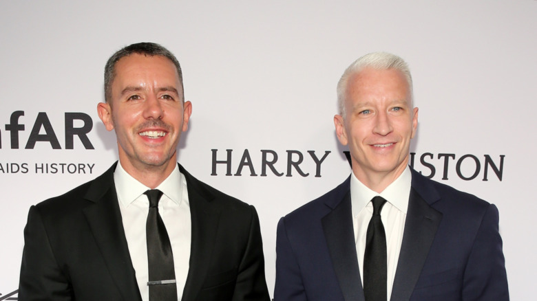 Benjamin Maisani and Anderson Cooper on the red carpet