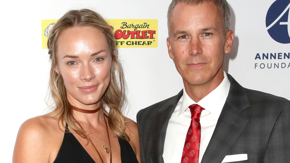 Amanda and Andy Enfield pose at an event