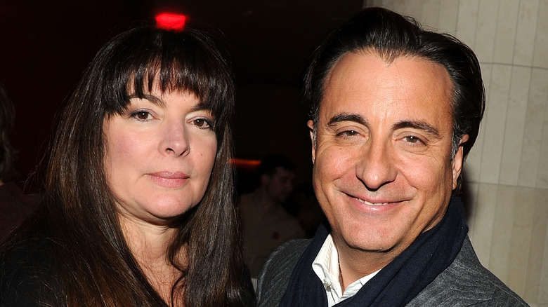 Marivi Lorido Garcia and Andy Garcia posing and smiling