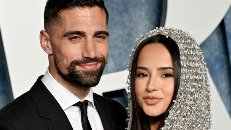 Sebastian Lletget and Becky G smiling