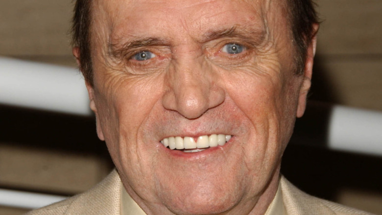 Bob Newhart smiles in a dark suit in 2019.