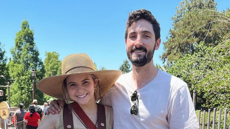 Bobbi Althoff and Cory Althoff smiling together