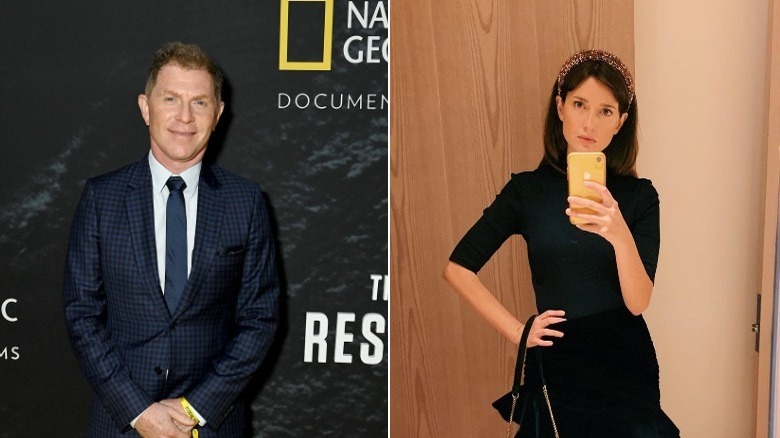 Bobby Flay posing and Christina Perez selfie