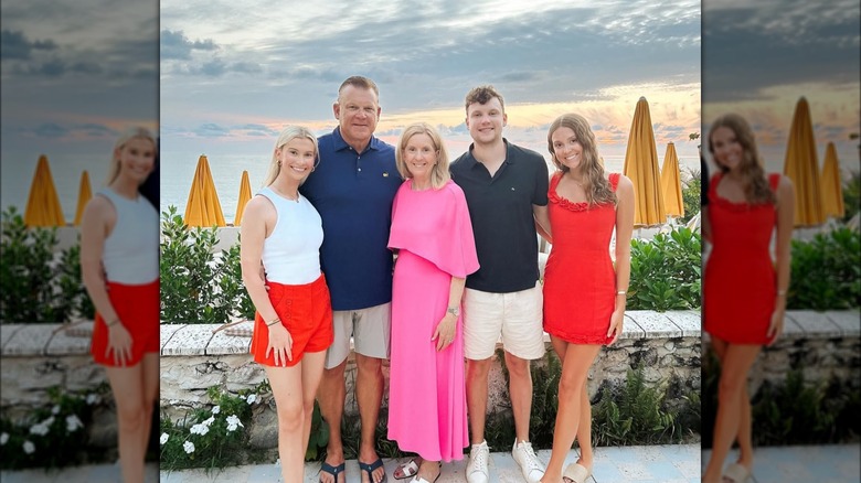 Underwood family posing for photo