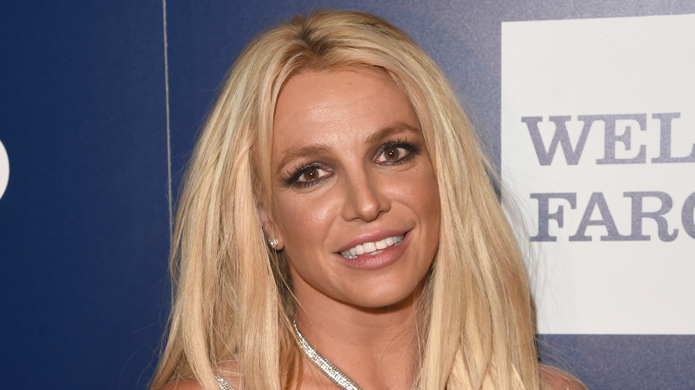 Britney Spears poses in 2018