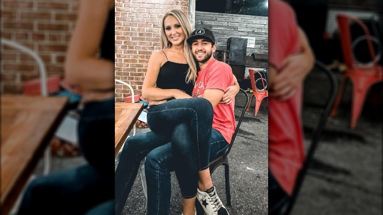 Ashley Anderson and Chase Elliott smiling