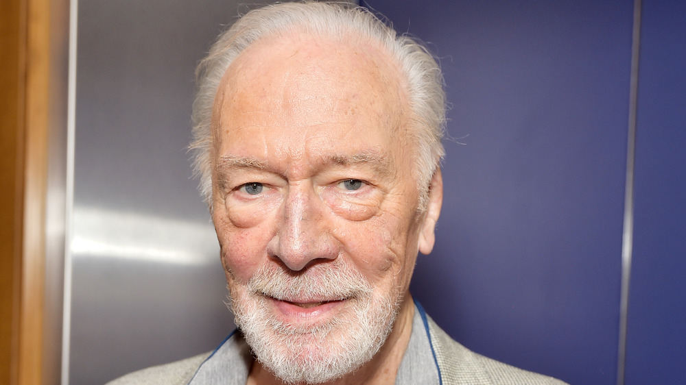 Christopher Plummer with white hair