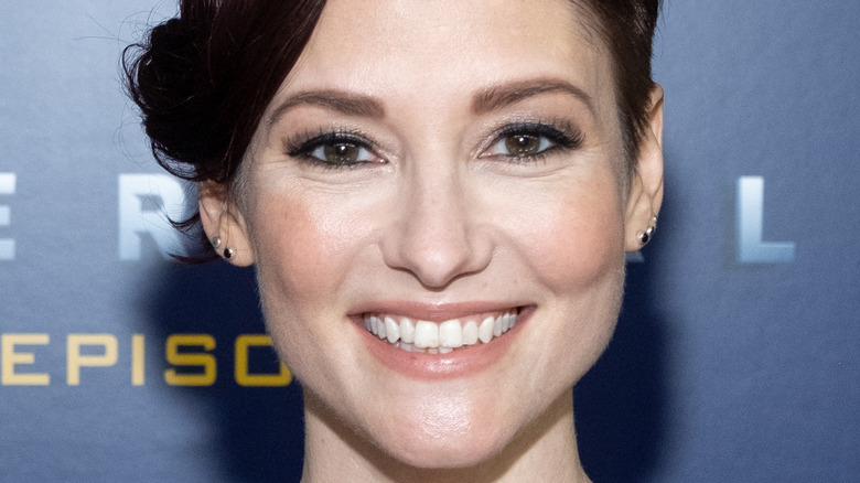 Chyler Leigh smiles on the red carpet