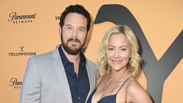 Cole Hauser and Cynthia Daniel at a premiere