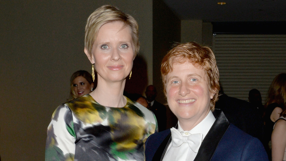 Cynthia Nixon and Christine Marinoni in 2018