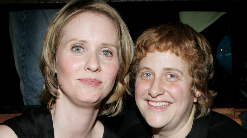 Cynthia Nixon and Christine Marinoni