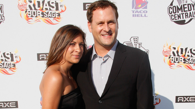Melissa Bring and Dave Coulier posing together in 2008